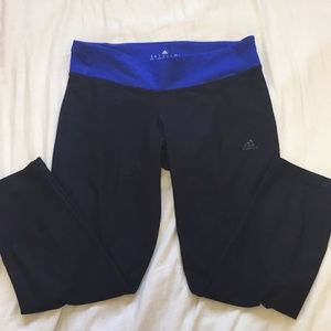 Black adidas cropped workout leggings